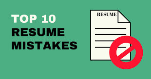 RESUME MISTAKES TO STOP MAKING TODAY- TOP 10 Mistakes while drafting a resume.